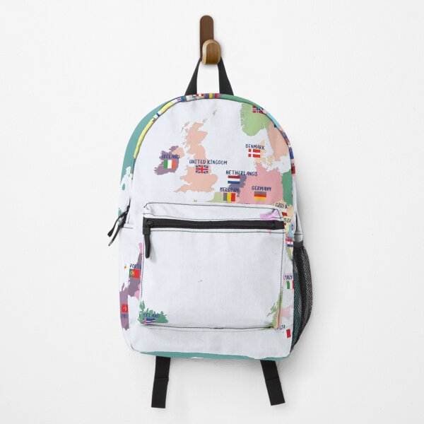 Item preview, Colorful map of Europe with national flags, Country names designed and sold by mashmosh.