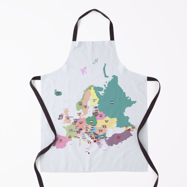 Item preview, Colorful map of Europe with national flags, Country names designed and sold by mashmosh.