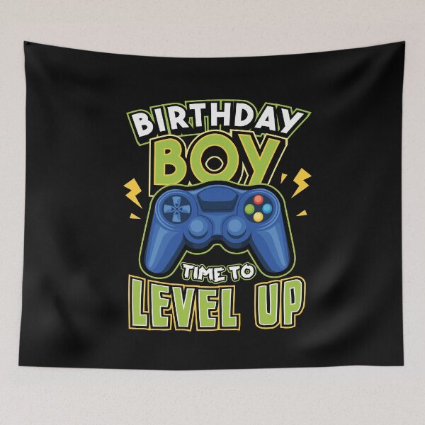 Artikelvorschau, Video Gamer Birthday Boy Zeit zum Aufsteigen entworfen und verkauft von Hananiah Merch.