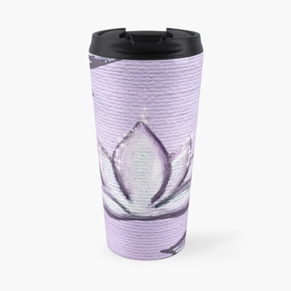 Sparkly Lotus Zen Travel Coffee Mug