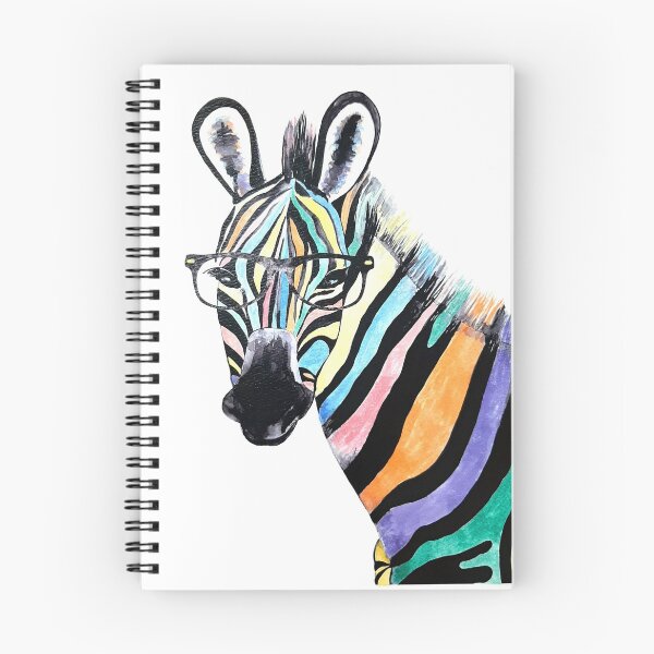 Item preview, Rainbow Zebra, watercolor designed and sold by Luba-Ost.