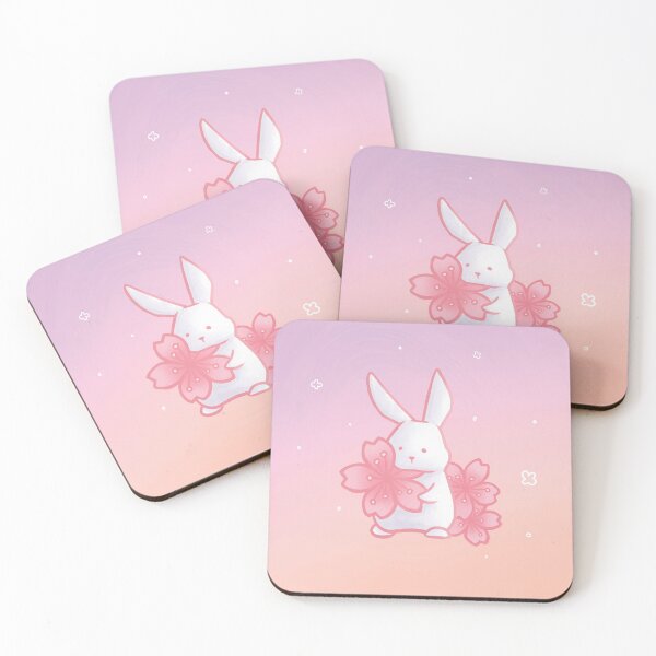Item preview, Orimimi | Cherry Blossom Bunny | Cute | Kawaii | Arctic Bunny | White | ellyonart designed and sold by ellyonart.