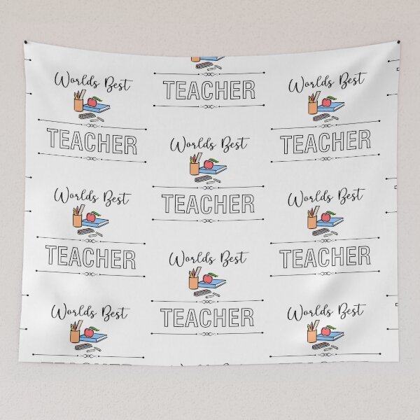 Item preview, Worlds best teacher designed and sold by Fifi Cat .