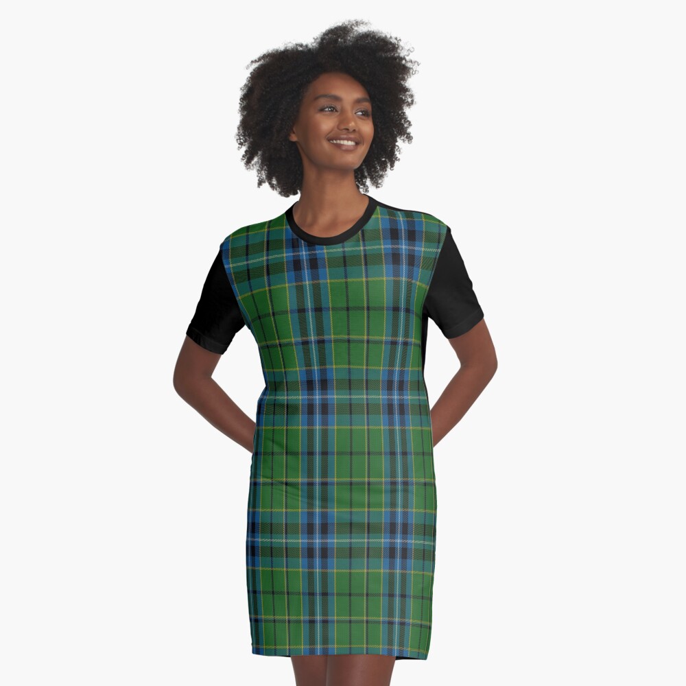 02413 Dick Tartan Graphic T-Shirt Dress