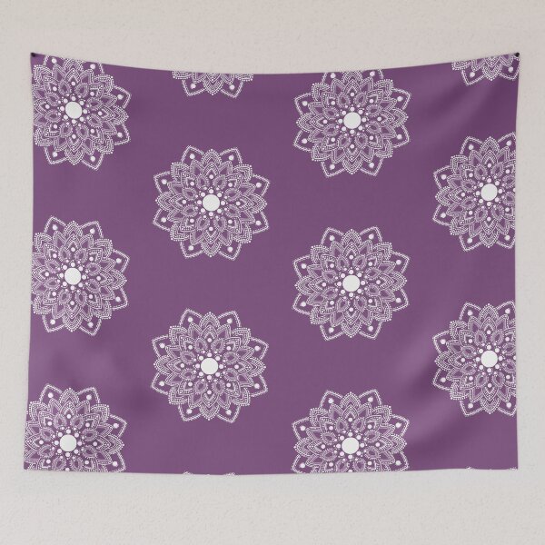 Item preview, White Dotted Mandala designed and sold by Funful.