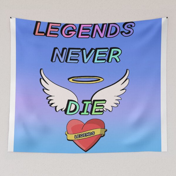 Item preview, Inspirational quote- "Legends never die" designed and sold by LunaAngelRose.