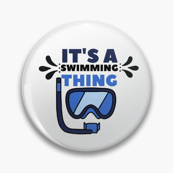 Item preview, TEAL GRAY STRIPES/IT'S A SWIMMING THING  designed and sold by wildwhimsical.