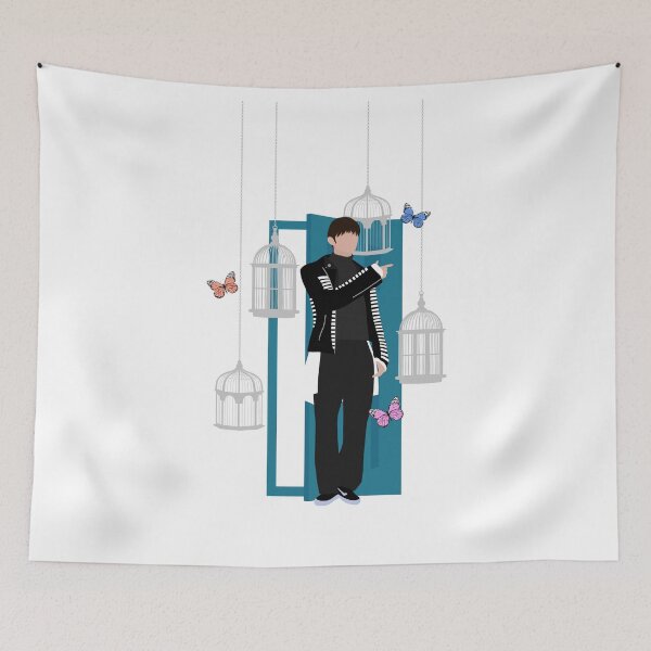 Item preview, The Boyz - Kim Sunwoo - No air minimalist print  designed and sold by AnimeDesignX.