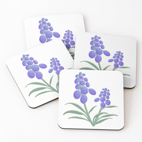 Item preview, Digital Art Grape Hyacinths designed and sold by SophiaMina12.