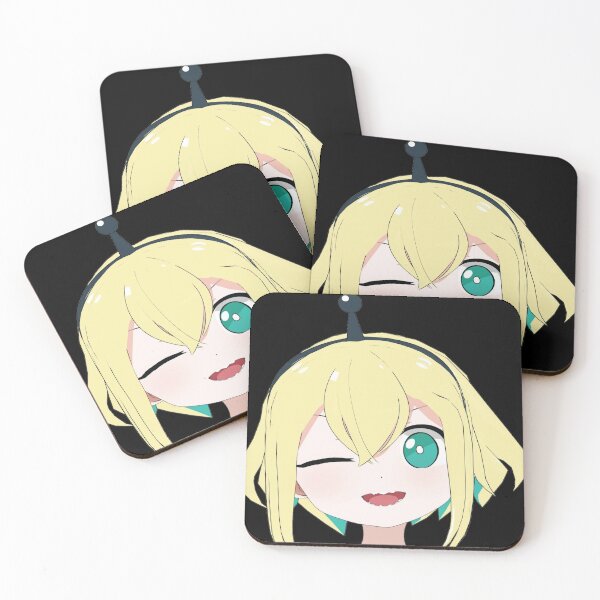 Amano Pikamee Vtuber monster girl | Coasters (Set of 4)