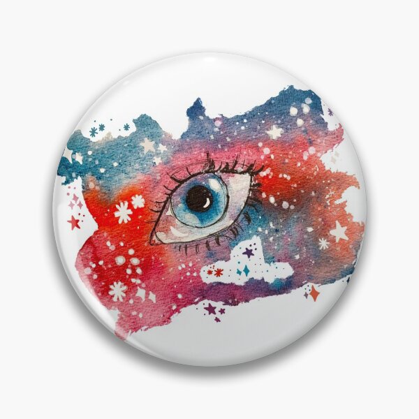 Item preview, Colourblind Galaxy Eye / Watercolour / Starry Night designed and sold by raffaela-art.
