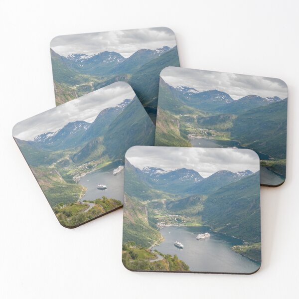 Item preview, Geiranger village seen from Ornevegen viewpoint designed and sold by EngineerGoC.