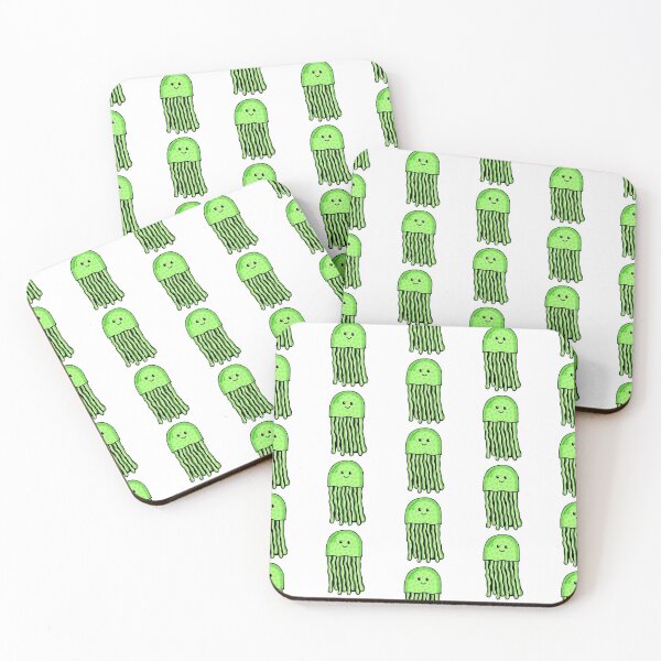 Item preview, Oceancreature, Pastel Green Happy Jellyfish designed and sold by Barolina.