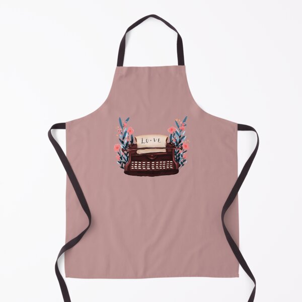 Item preview, "love" aesthetic floral typewriter  designed and sold by HibiscusHeron.