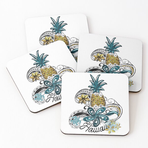 Item preview, Be A Hawaiian Pineapple Collage designed and sold by sunnthreads.