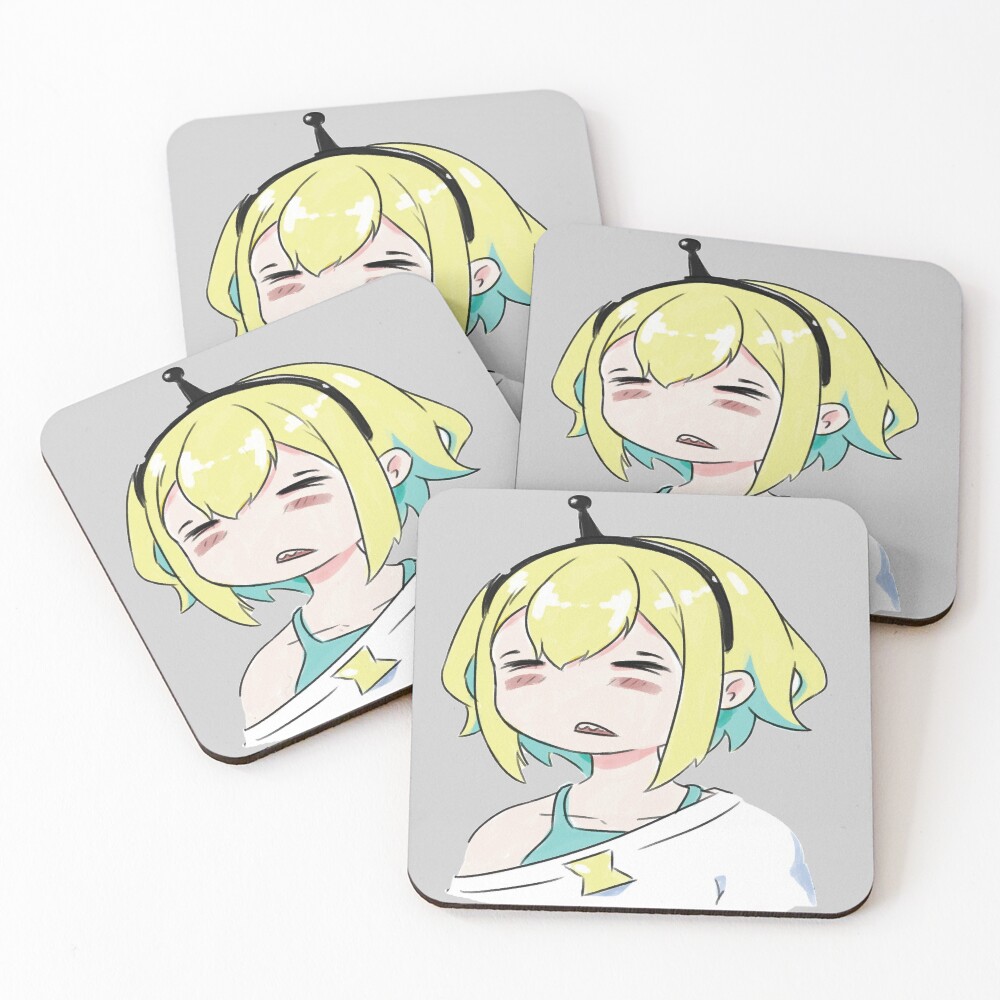 Amano Pikamee Vtuber monster girl | Coasters (Set of 4)