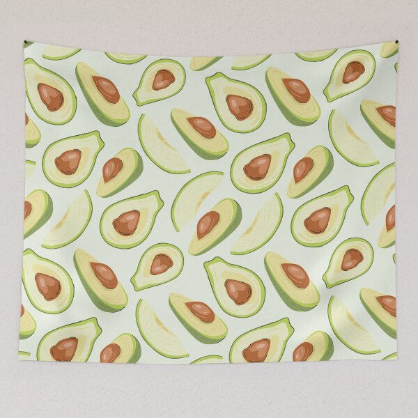 Item preview, Avocado face mask, avocado pattern masks, vegan mask, vegan green mask, go vegan, avocado watercolor, avocado lover gift, vegetarian designed and sold by Crocozen.
