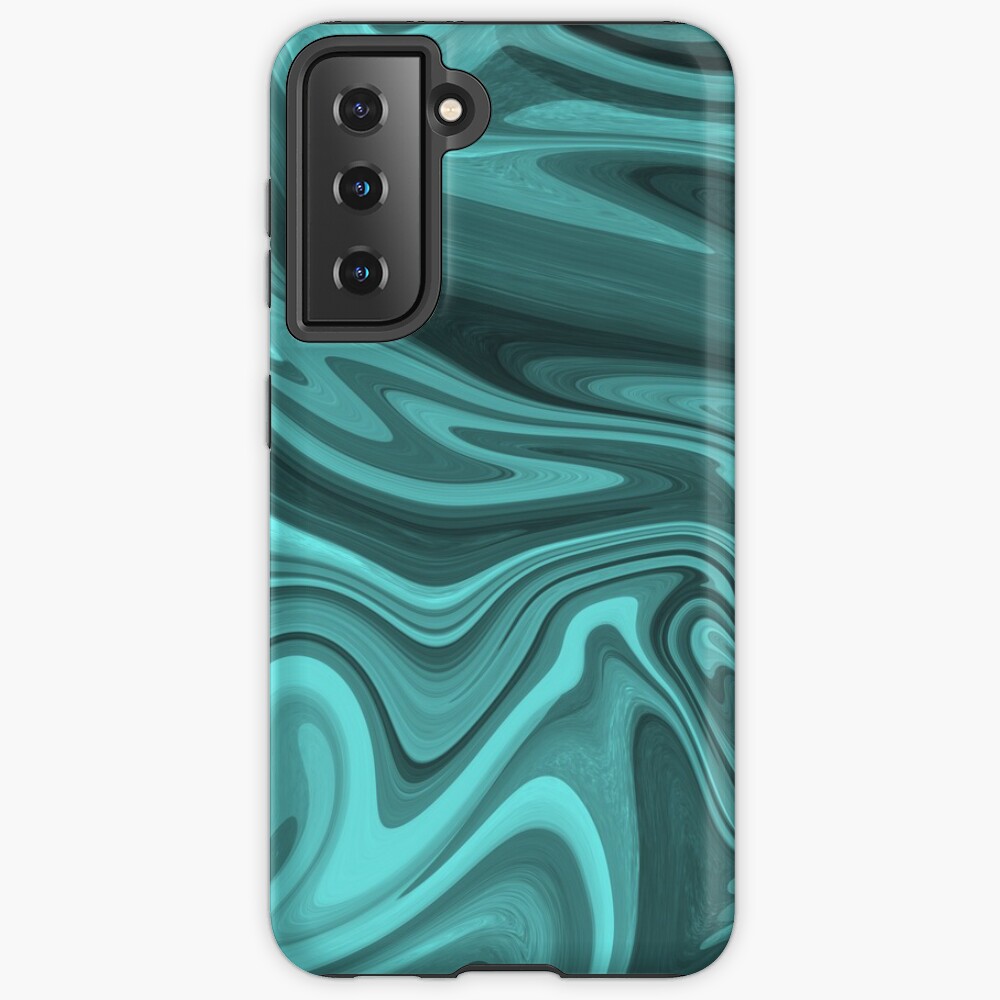 Teal Twirl Case & Skin for Samsung Galaxy