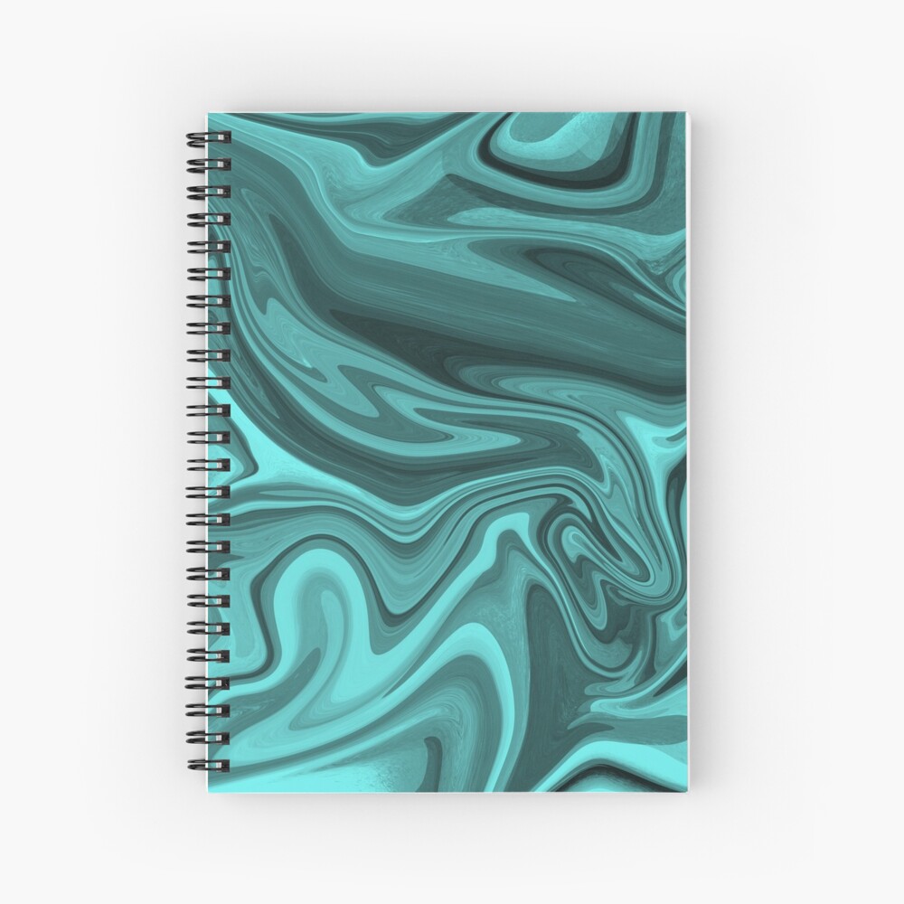 Teal Twirl Spiral Notebook