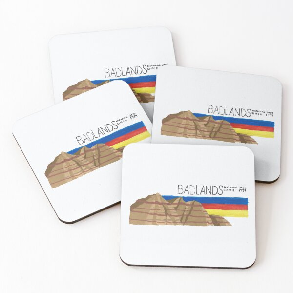 Item preview, Retro Badlands National Park designed and sold by GreatPlainsWolf.