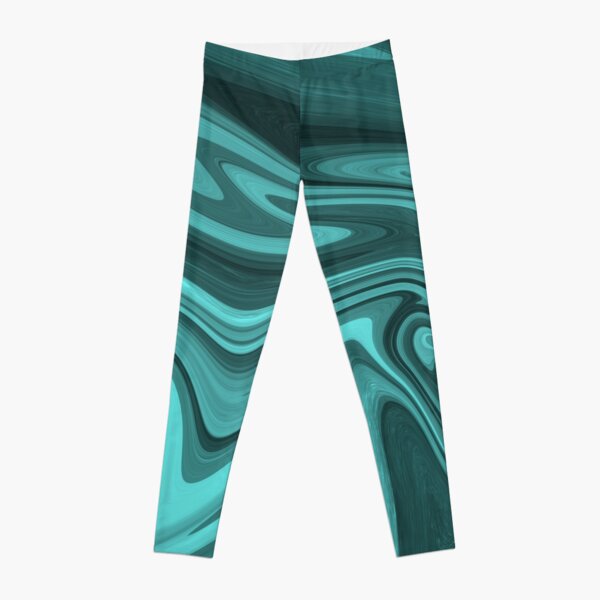 Teal Twirl Leggings
