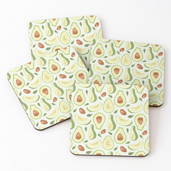 Item preview, Avocado face mask, avocado pattern masks, vegan mask, vegan green mask, go vegan, avocado watercolor, avocado lover gift, vegetarian designed and sold by Crocozen.