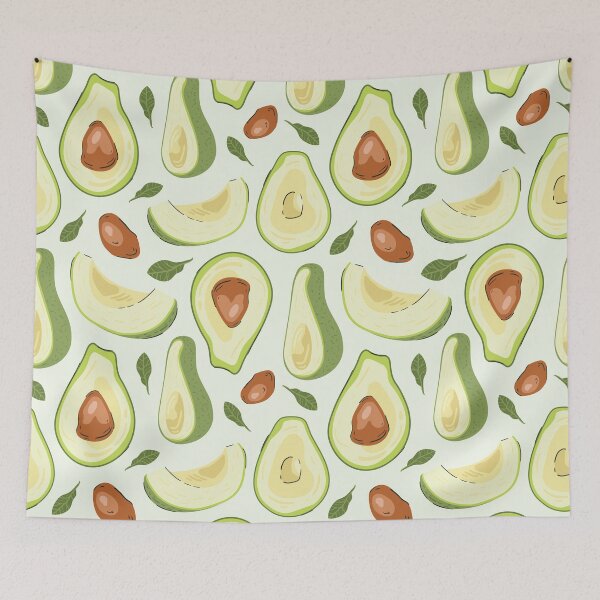 Item preview, Avocado face mask, avocado pattern masks, vegan mask, vegan green mask, go vegan, avocado watercolor, avocado lover gift, vegetarian designed and sold by Crocozen.