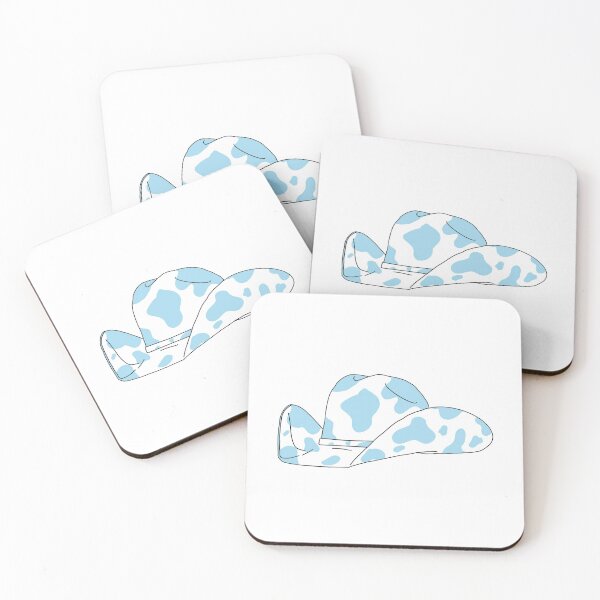 Item preview, Light Blue Cowprint Cowgirl Cowboy Hat designed and sold by ARS Design.