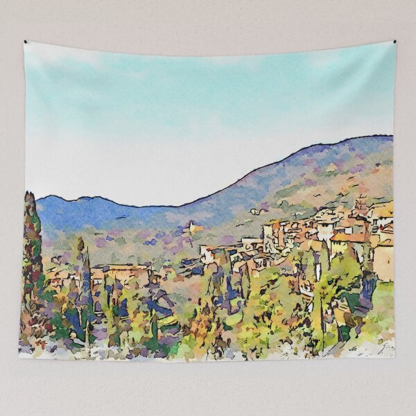 Item preview, Tivoli: cityscape from the Villa d'Este park designed and sold by Giuseppe Cocco.