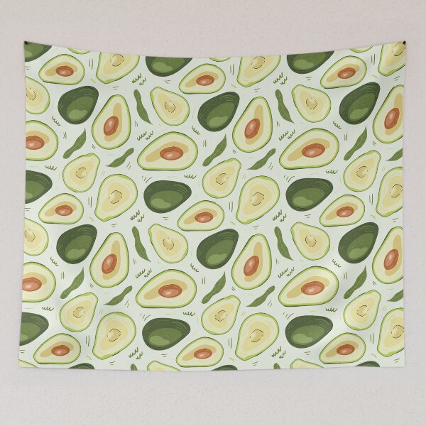 Item preview, Avocado face mask, avocado pattern masks, vegan mask, vegan green mask, go vegan, avocado watercolor, avocado lover gift, vegetarian designed and sold by Crocozen.