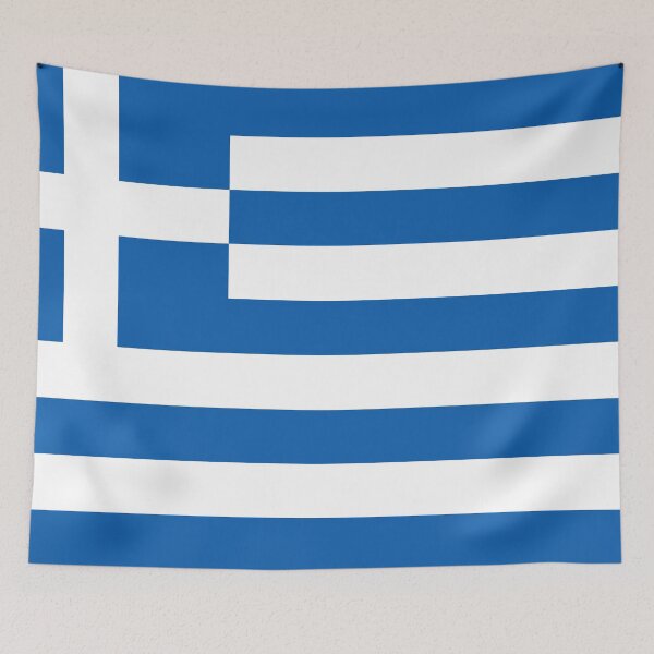 Item preview, Greece greek flag flag designed and sold by GeogDesigns.