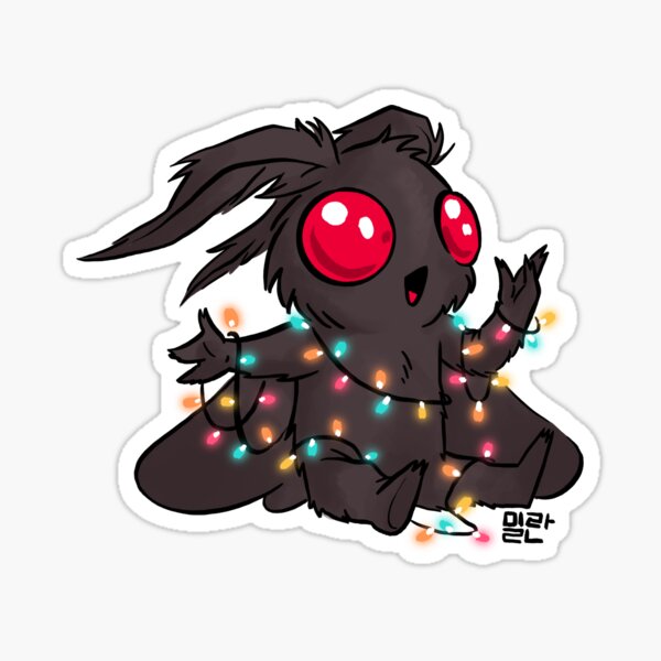 Item preview, Mothman with Christmas lights  designed and sold by lukewarmTea.