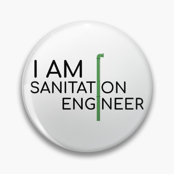 Item preview, sanitation engineer designed and sold by MHDesignstore.