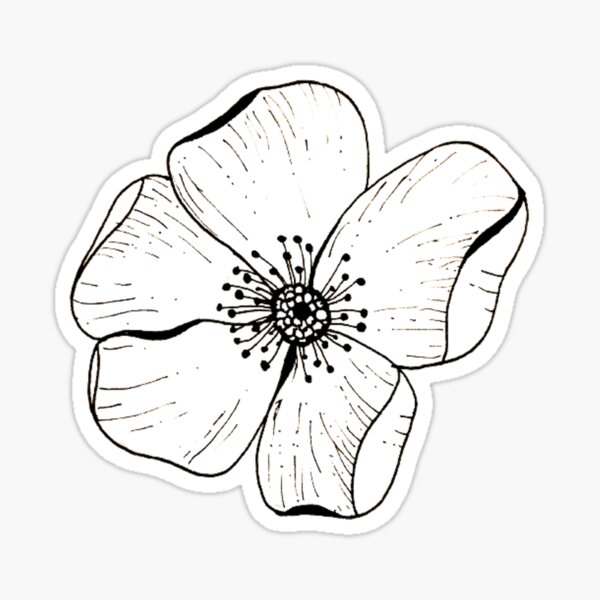Flowy Flower Sticker
