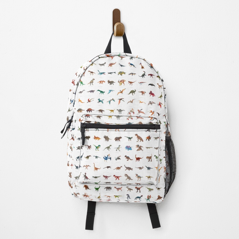 Dinosaurios del Mesozoico (Con nombres) Mochila