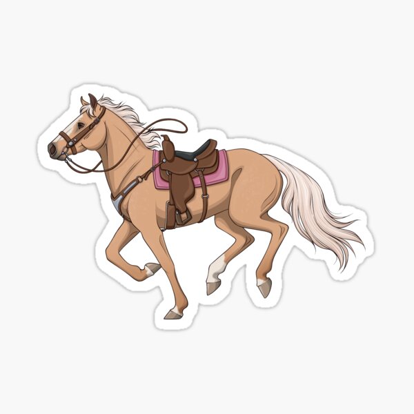 Aperçu de l'œuvre Cheval occidental de Palomino créée et vendue par CMS-artworks.