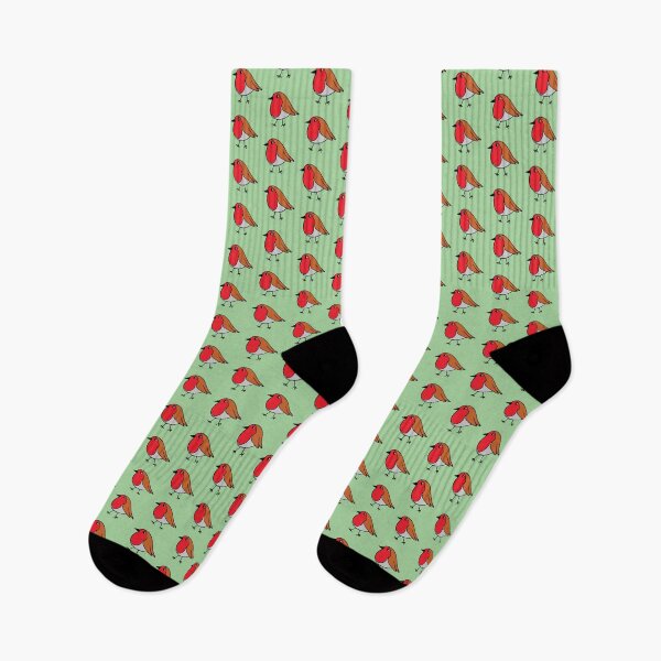 Item preview, Robin print on green designed and sold by LittleBettyMakes.