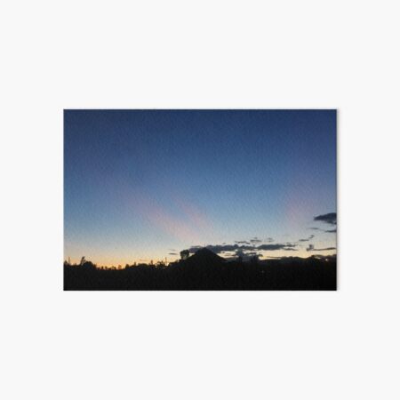 Sunset Blues Art Board Print