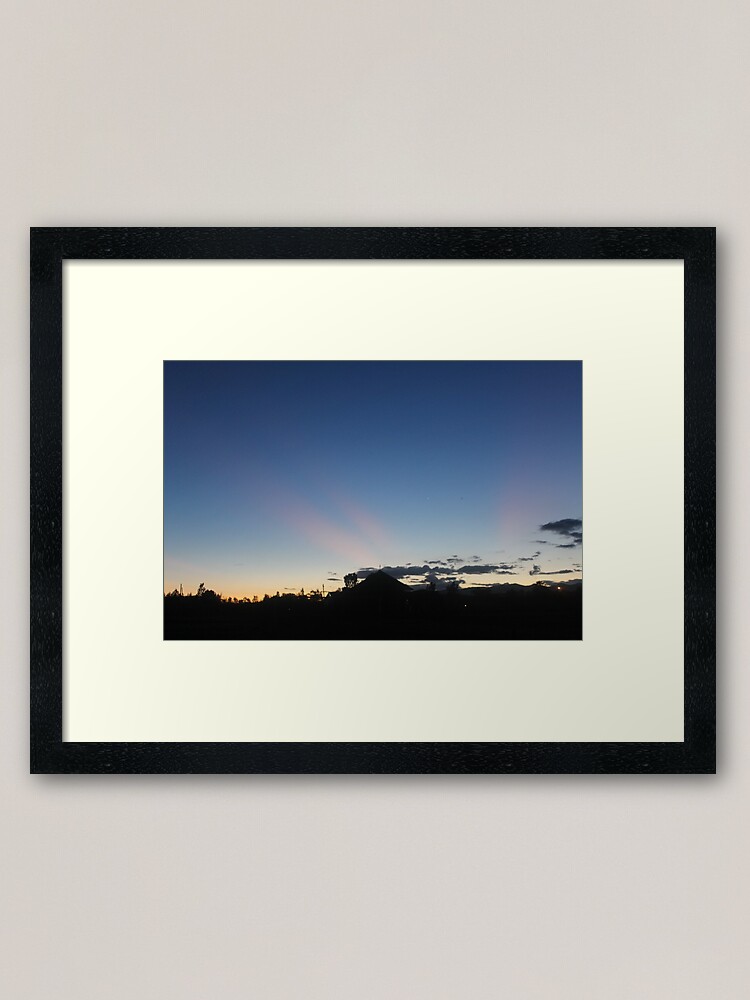 Alternate view of Sunset Blues Framed Art Print