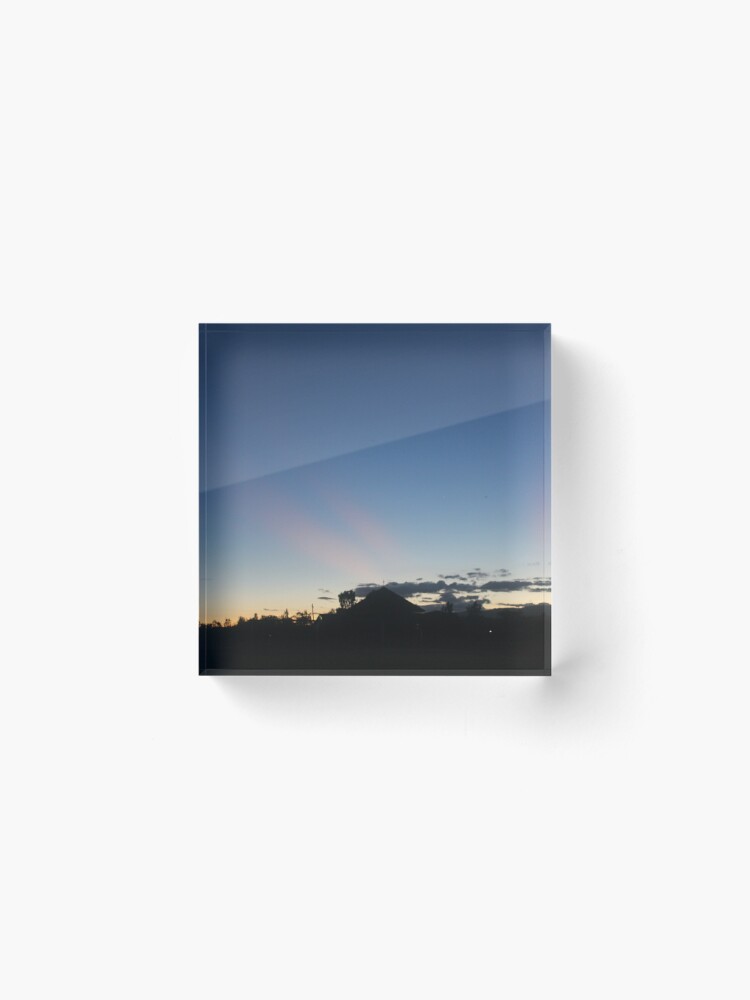 Alternate view of Sunset Blues Acrylic Block