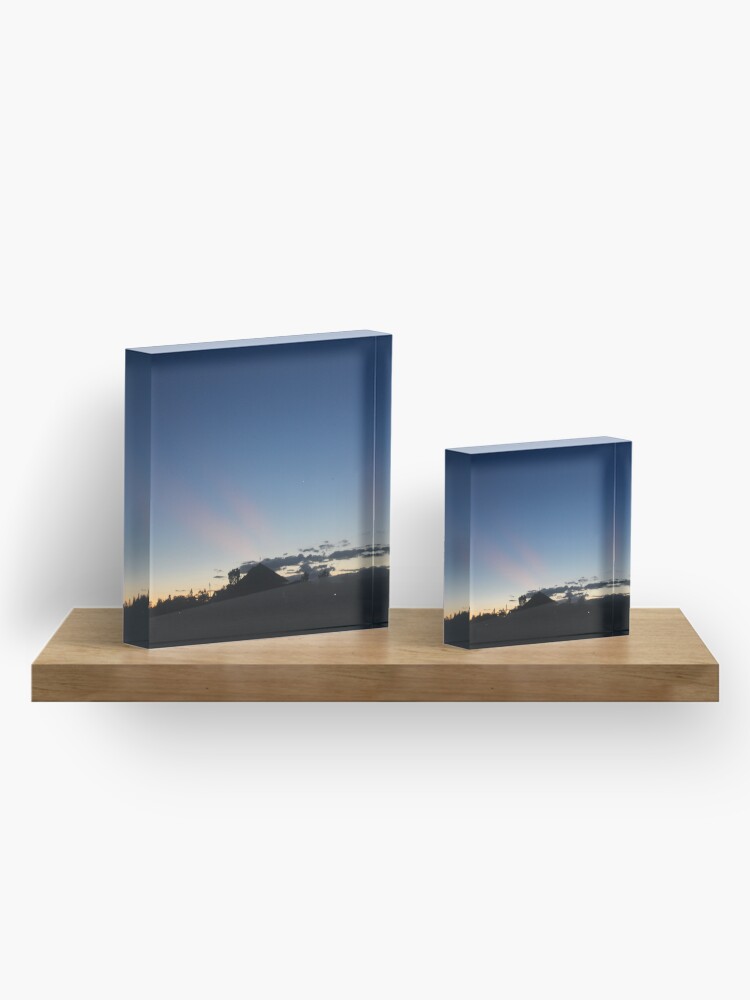 Alternate view of Sunset Blues Acrylic Block