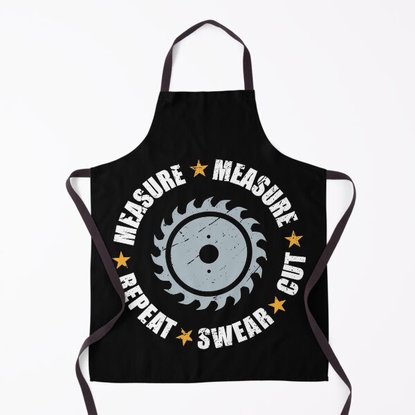 Item preview, Funny Carpentry Saying Measure Cut Swear Repeat designed and sold by Douglafa.