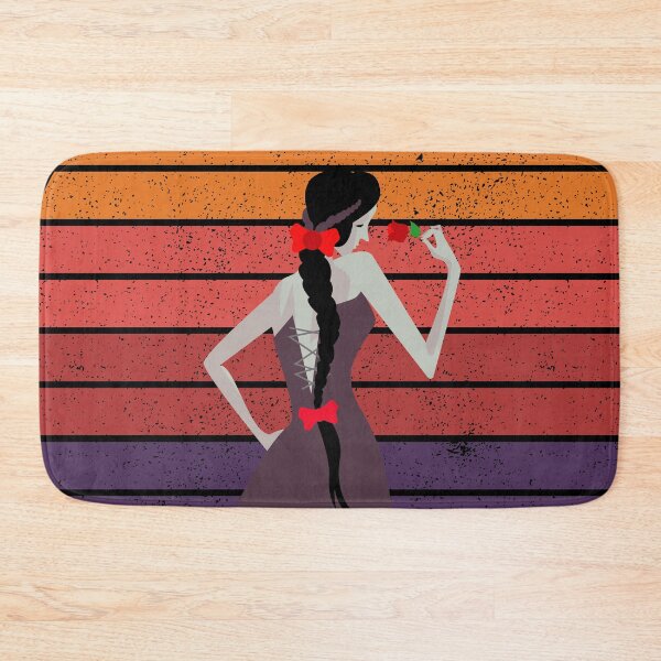 Item preview, girl with rose retro design designed and sold by Design Universe.