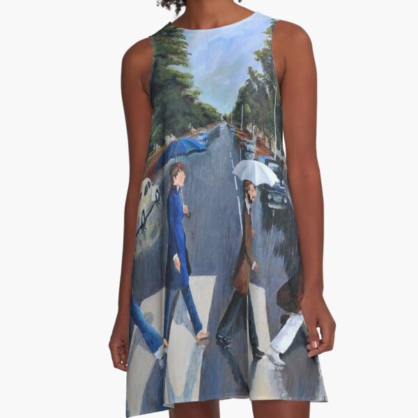 The Beatles Abbey Road Painting A-Line Dress