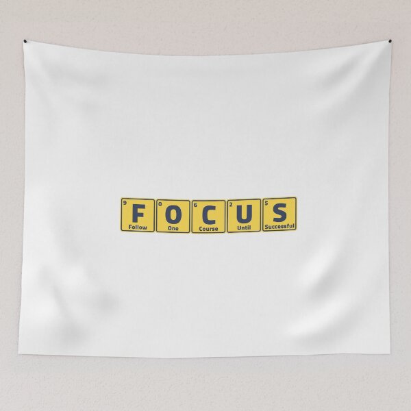 Item preview, Focus - Follow One Course Until Success - Scrabble designed and sold by wakluz90.