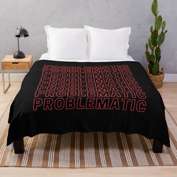 Item preview, Problematic text in red and black, repeat designed and sold by 10pmCreations.