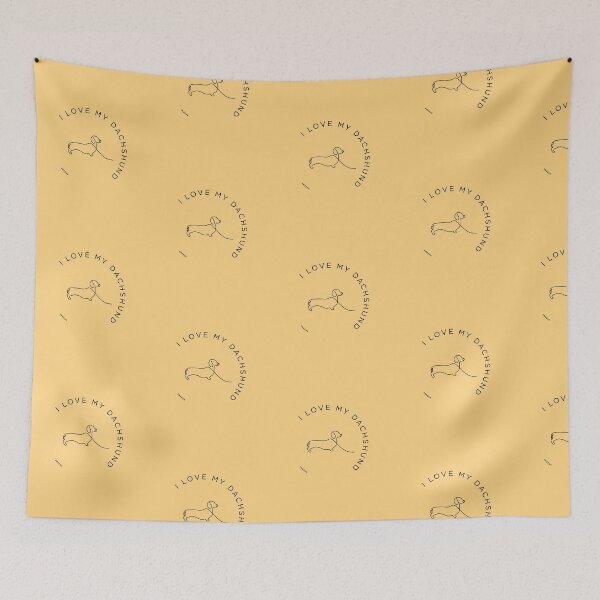 Item preview, I Love My Dachshund, 2MEEUK Dachshund Art and Clothing Designs  designed and sold by 2MEEUK.
