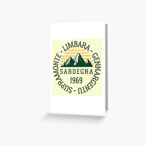 Mountain Ranges Sardinia, Italy Greeting Card