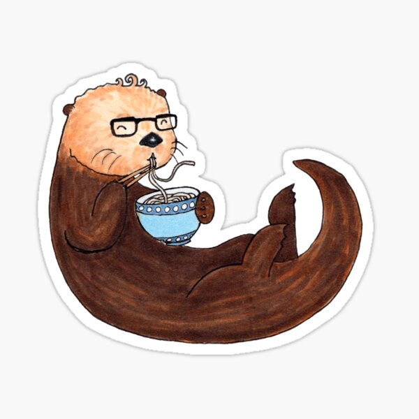 Ramen Otter Sticker