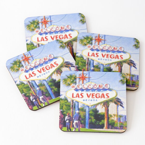 Item preview, Welcome To Fabulous Las Vegas sign, painting designed and sold by Travelways.